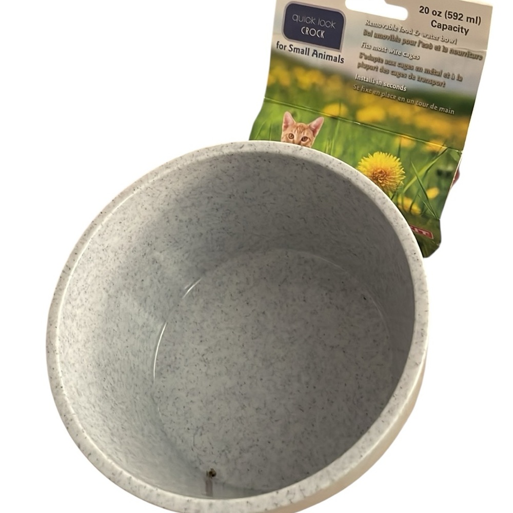 Lixit Quick Lock Crock For Wire Cages Small Animal Bowl